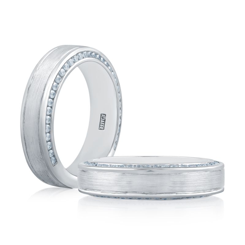 Channel Set Men's Wedding Band