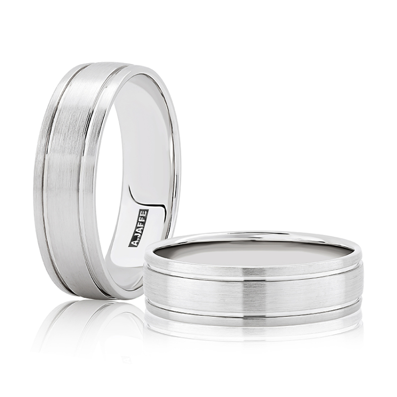 Scratch Finish Modern Men's Ring