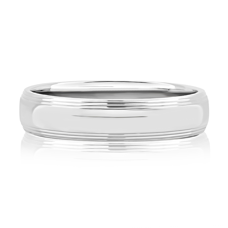 Classic Platinum Men's Wedding Band