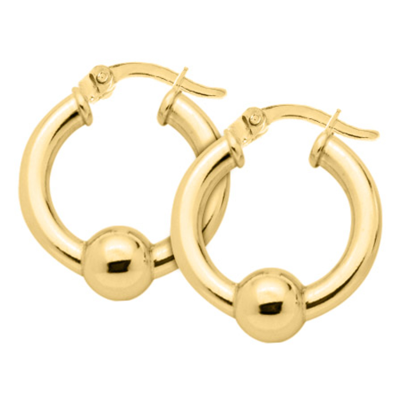 14K Yellow Gold Cape Cod1 20mm Hoop Earrings