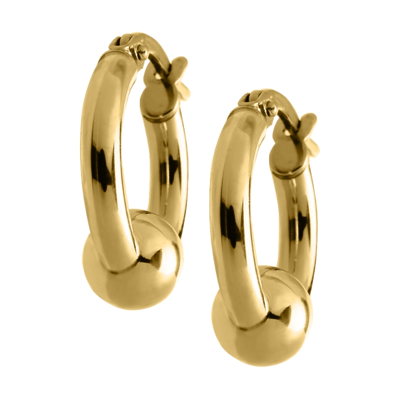 Cape Cod 14K Yellow Gold 15mm Hoop Earrings