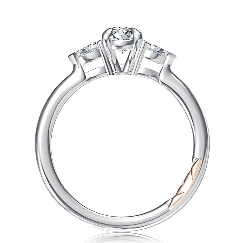 Oval Three-Stone Diamond Engagement Ring-1