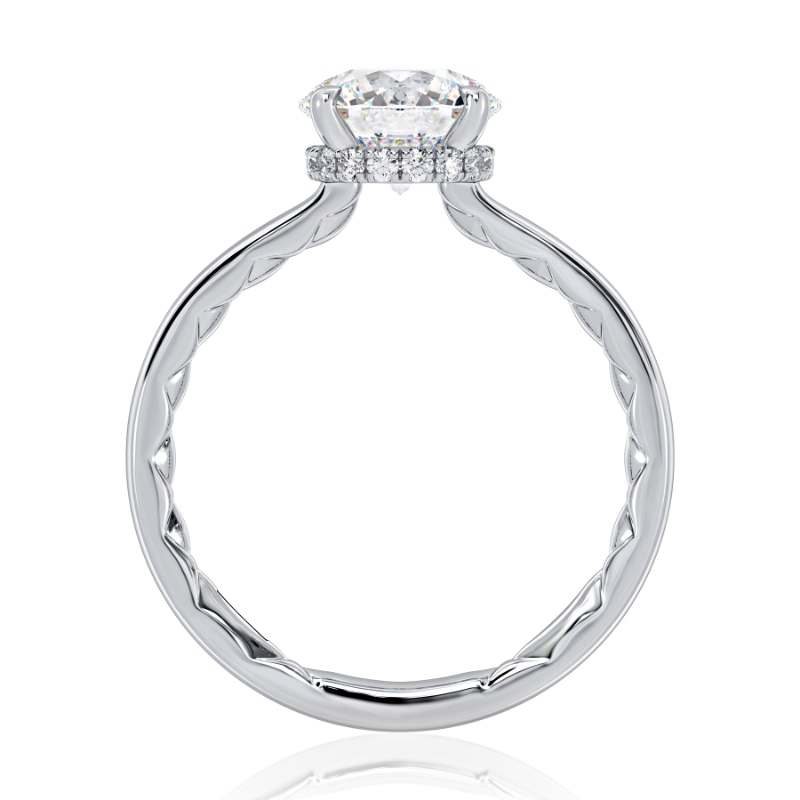 Round Solitaire Diamond Engagement Ring