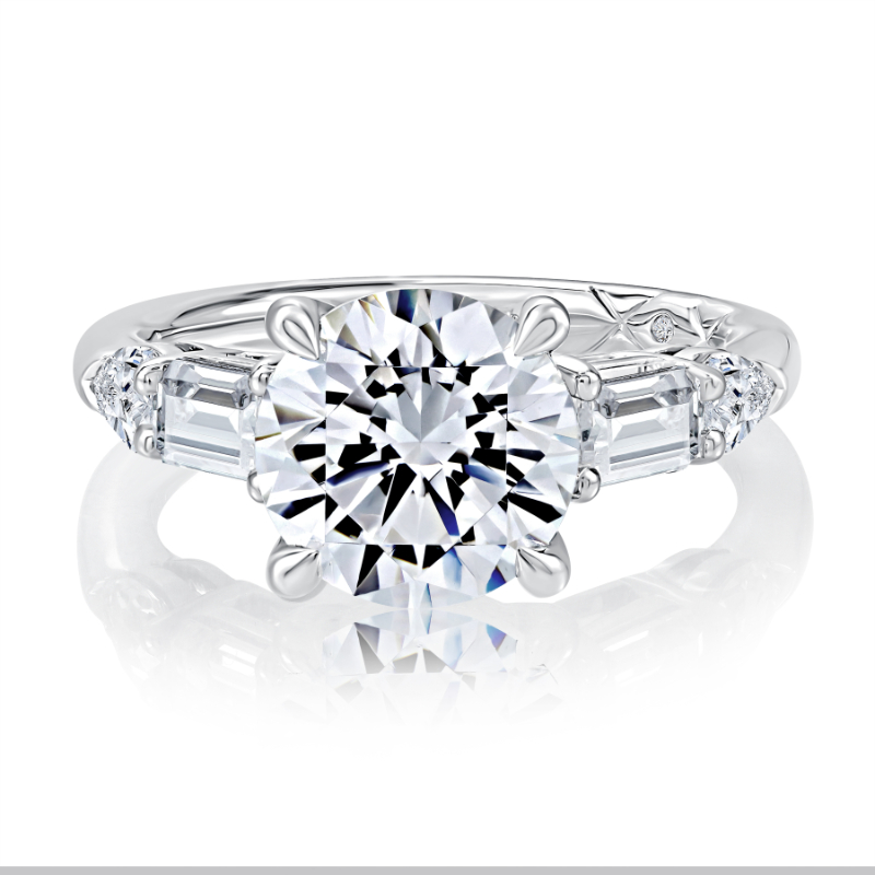 Pav&eacute; Diamond Engagement Ring-