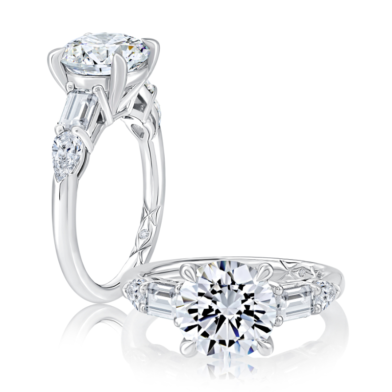 Pav&eacute; Diamond Engagement Ring