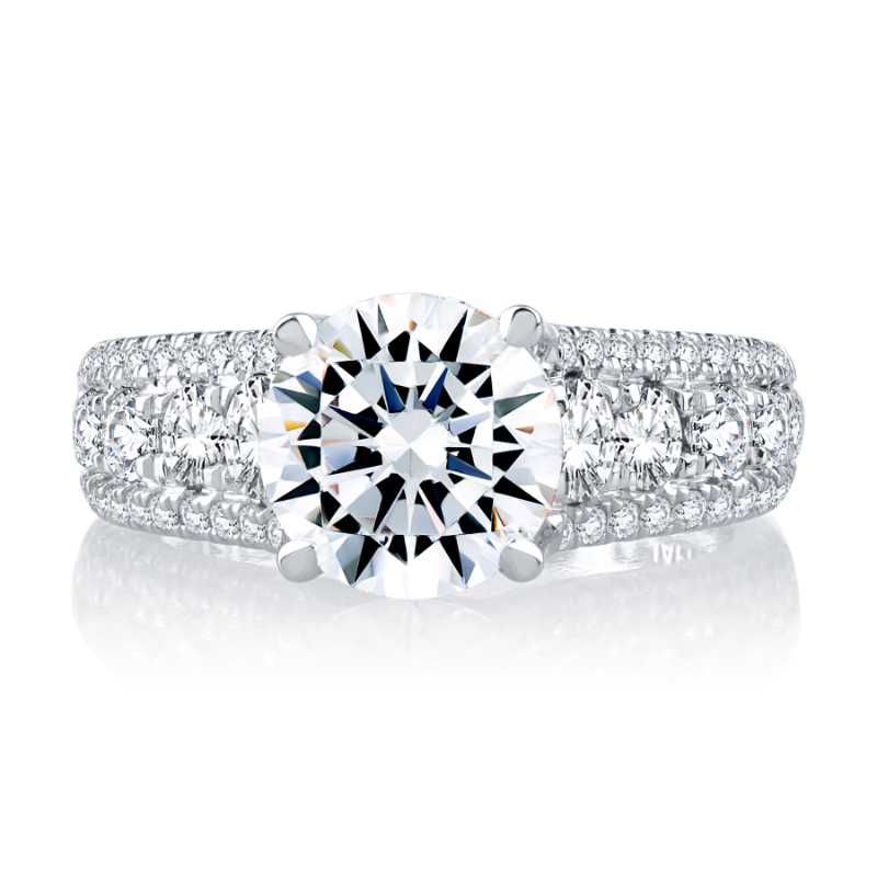 Pav&eacute; Diamond Engagement Ring-