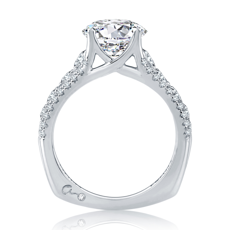 Pav&eacute; Diamond Engagement Ring-1