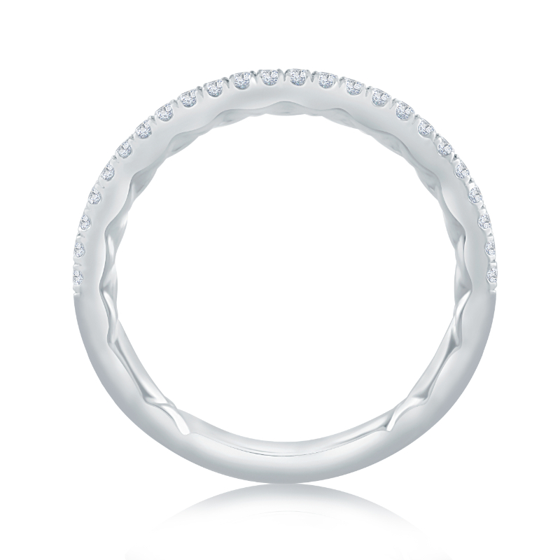 Pav&eacute; Diamond Wedding Band-1