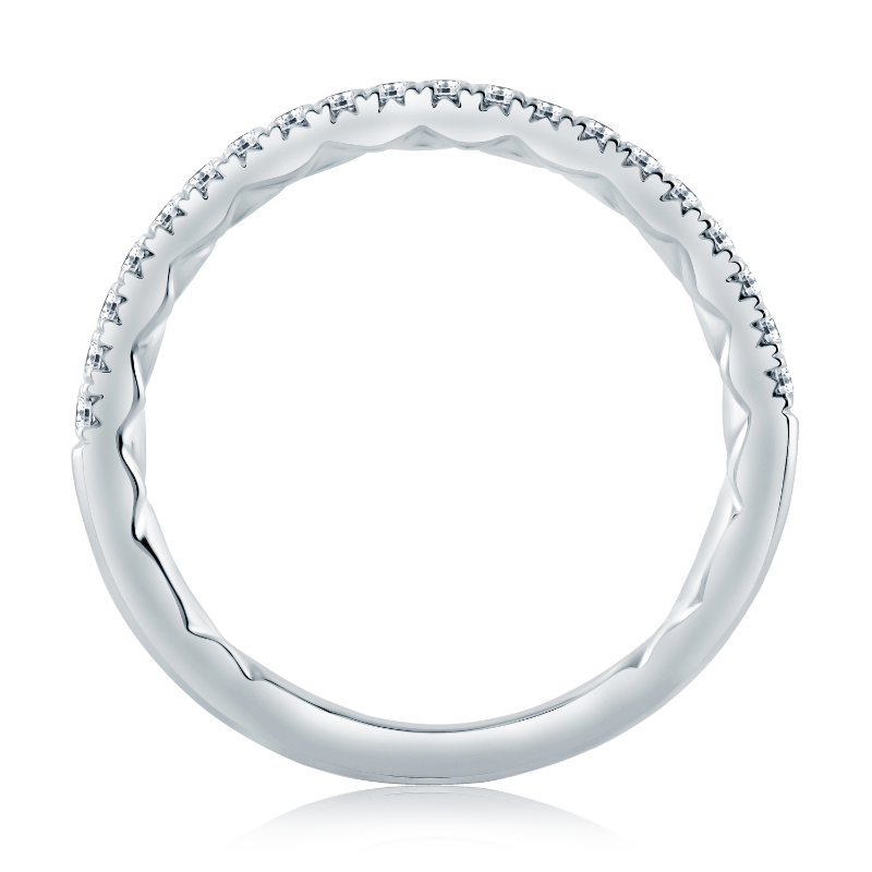 Pav&eacute; Diamond Wedding Band-1