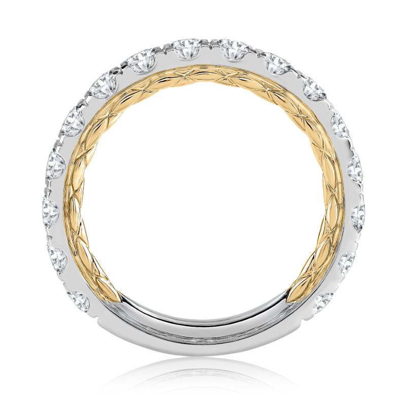 Pav&eacute; Diamond Wedding Band-1