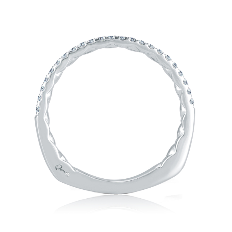 Pav&eacute; Diamond Wedding Band-1