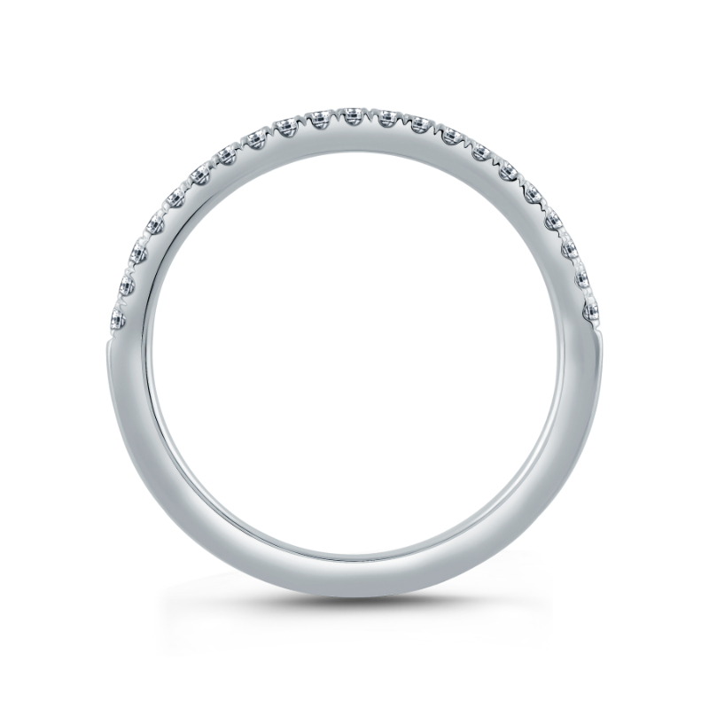 Pav&eacute; Diamond Wedding Band-1
