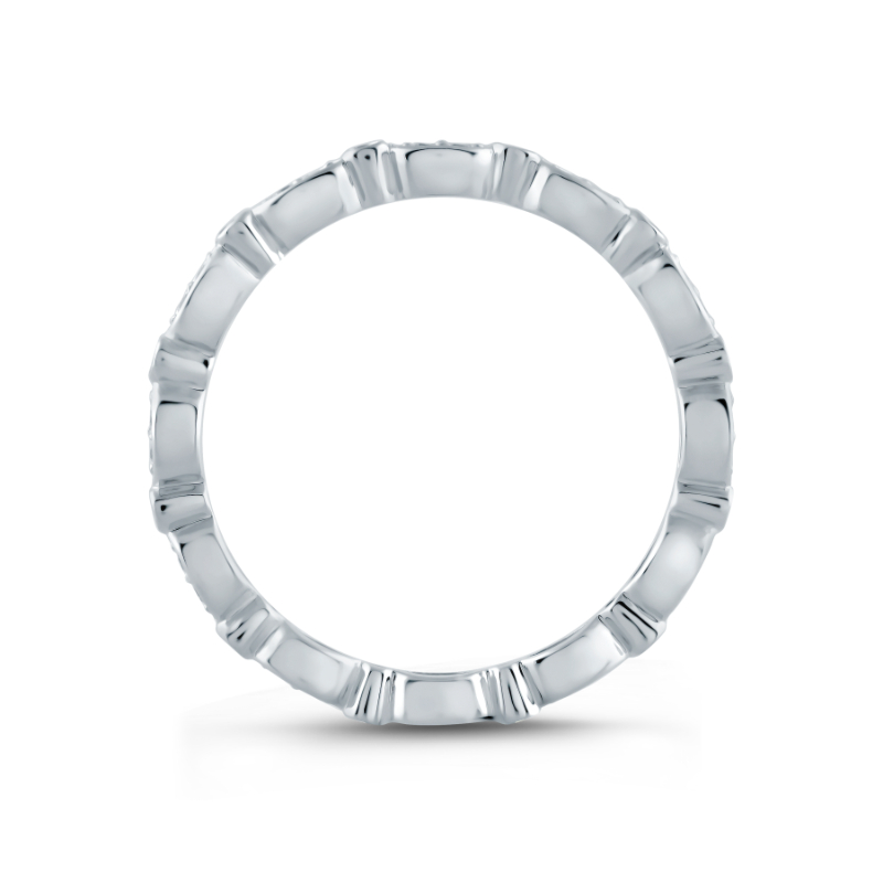 Pav&eacute; Diamond Wedding Band-1