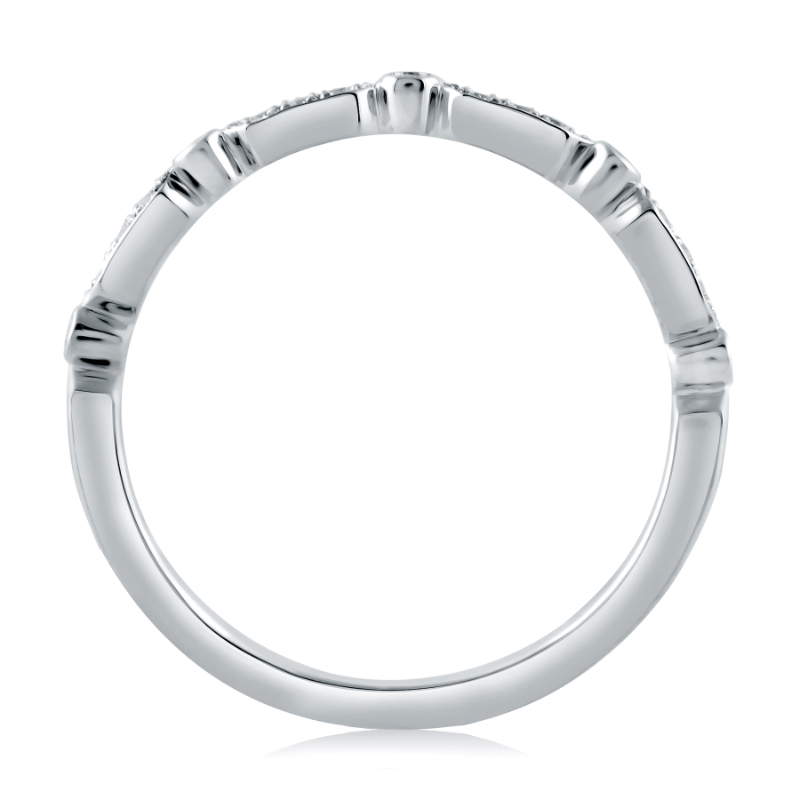 Pav&eacute; Diamond Wedding Band-1