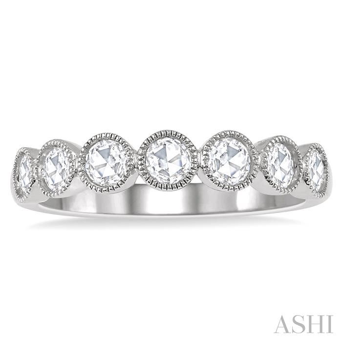 Stackable Rose Cut Diamond Fashion Band-2