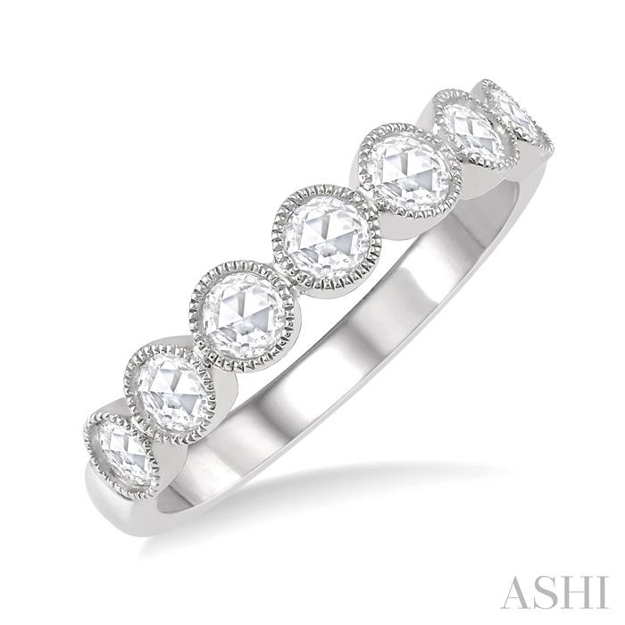 STACKABLE ROSE CUT DIAMOND FASHION BAND