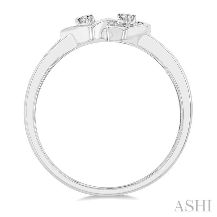 Twin Heart Shape Diamond Fashion Ring-3