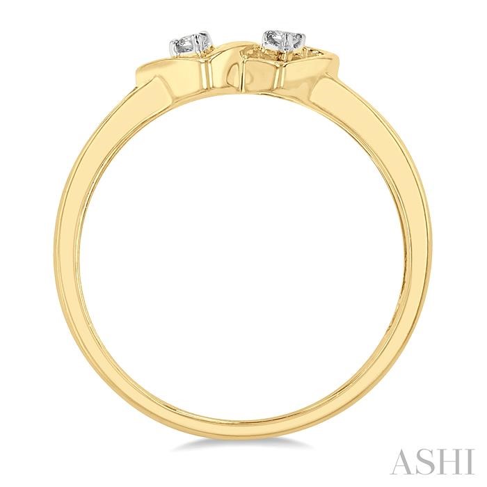 Twin Heart Shape Diamond Fashion Ring-3