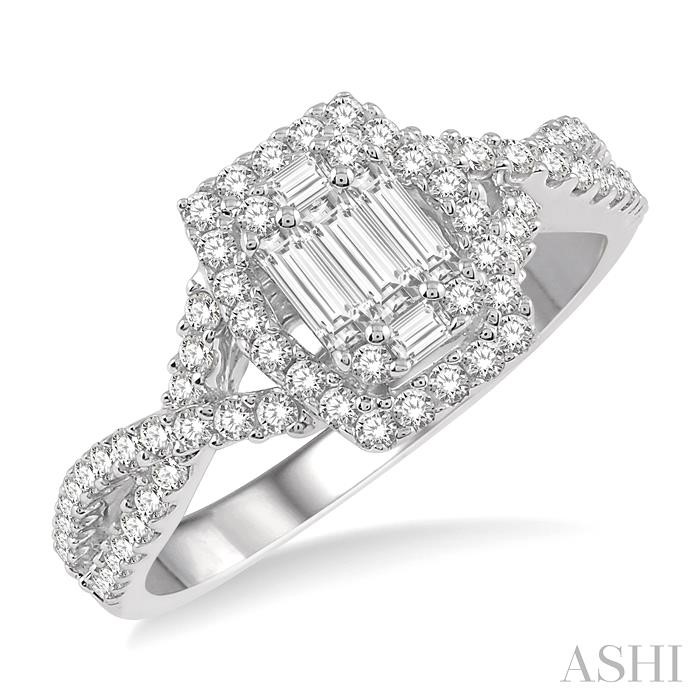 HALO FUSION DIAMOND ENGAGEMENT RING