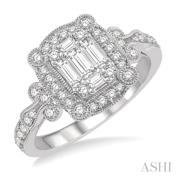 HALO FUSION DIAMOND ENGAGEMENT RING