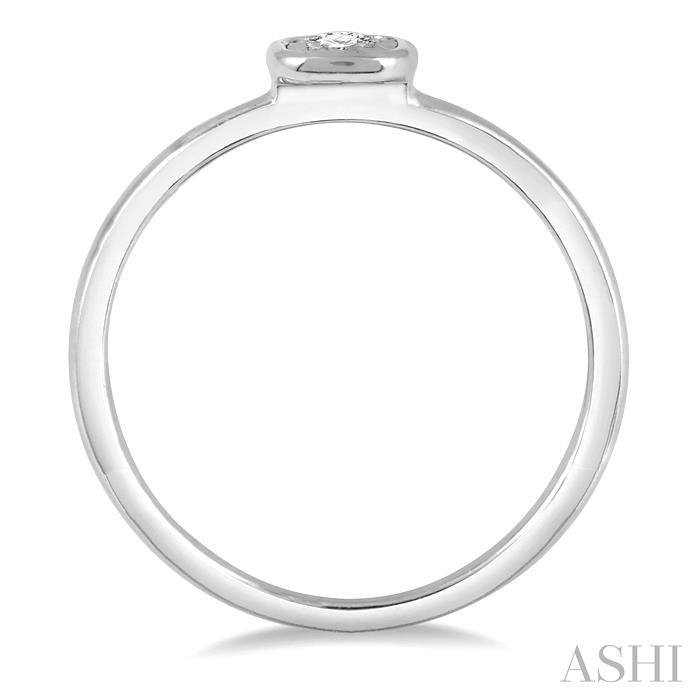 Stackable Cushion Shape Diamond Promise Ring-3