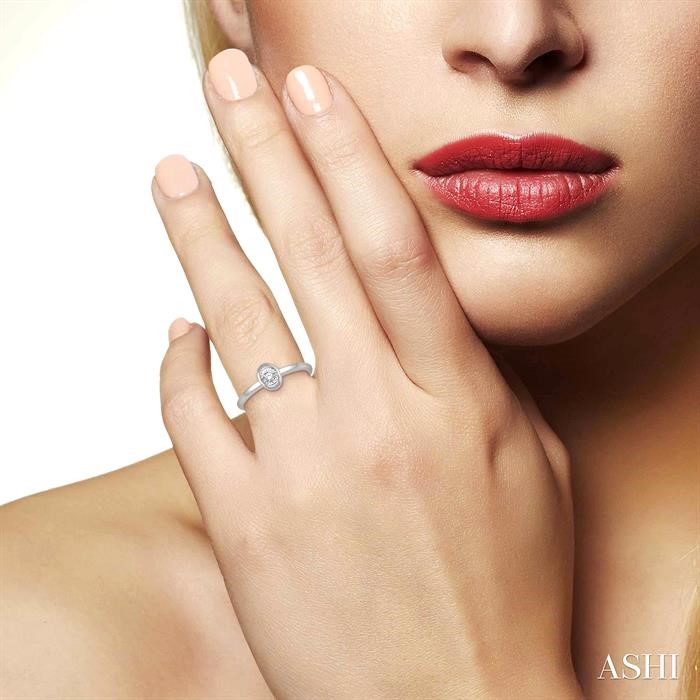 Stackable Oval Shape Diamond Promise Ring-4