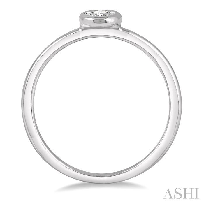 Stackable Oval Shape Diamond Promise Ring-3