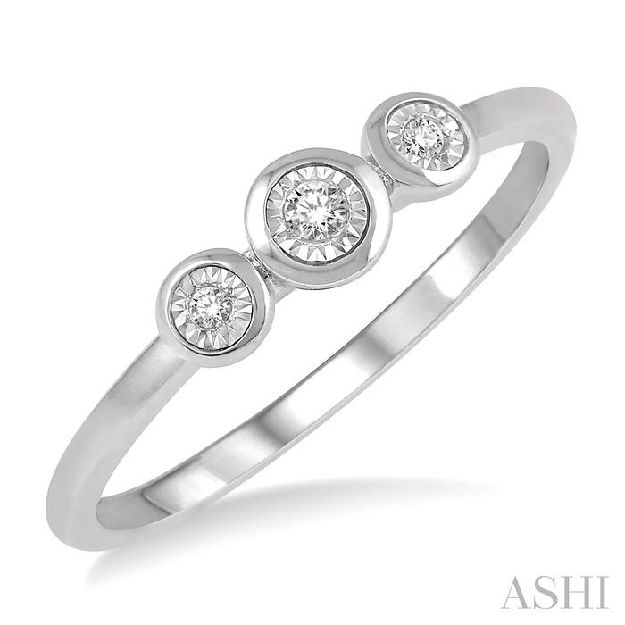 STACKABLE PAST PRESENT & FUTURE DIAMOND PROMISE RING