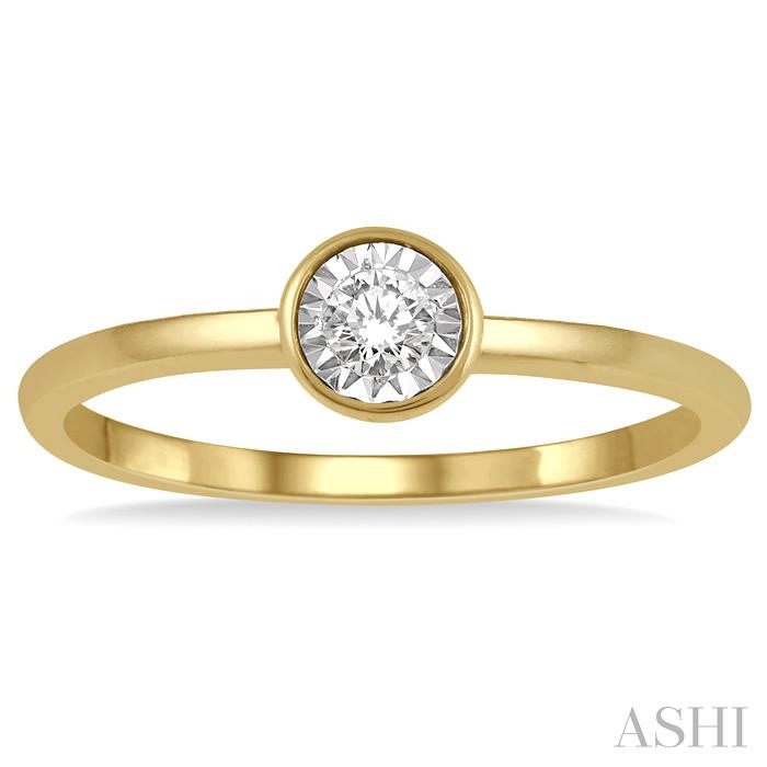 Stackable Round Shape Diamond Promise Ring-2