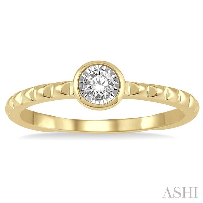 Stackable Round Shape Diamond Promise Ring-2