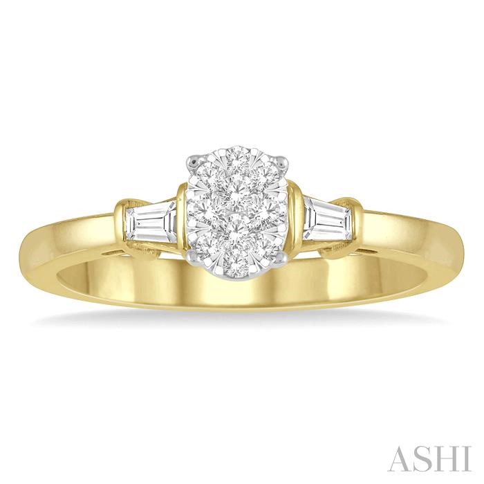 Oval Shape Lovebright Diamond Engagement Ring-2