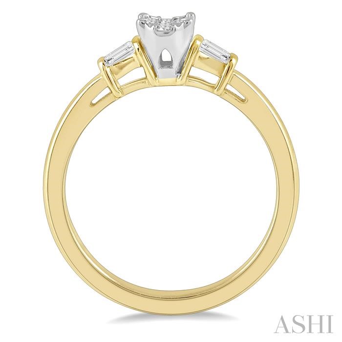 Oval Shape Lovebright Diamond Engagement Ring-3