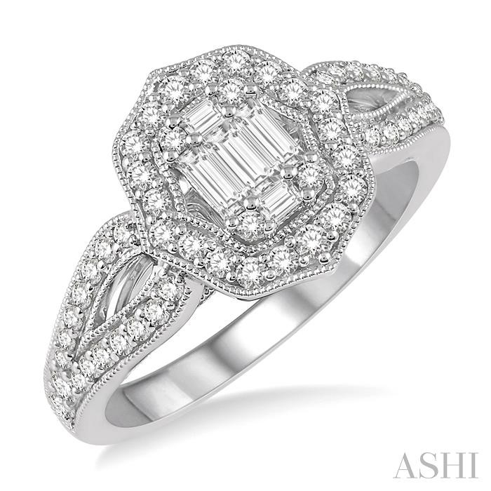 HALO FUSION DIAMOND ENGAGEMENT RING