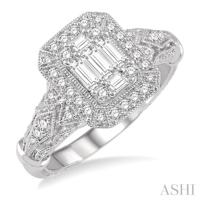 HALO FUSION DIAMOND ENGAGEMENT RING