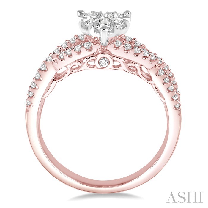 Heart Shape Lovebright Diamond Engagement Ring