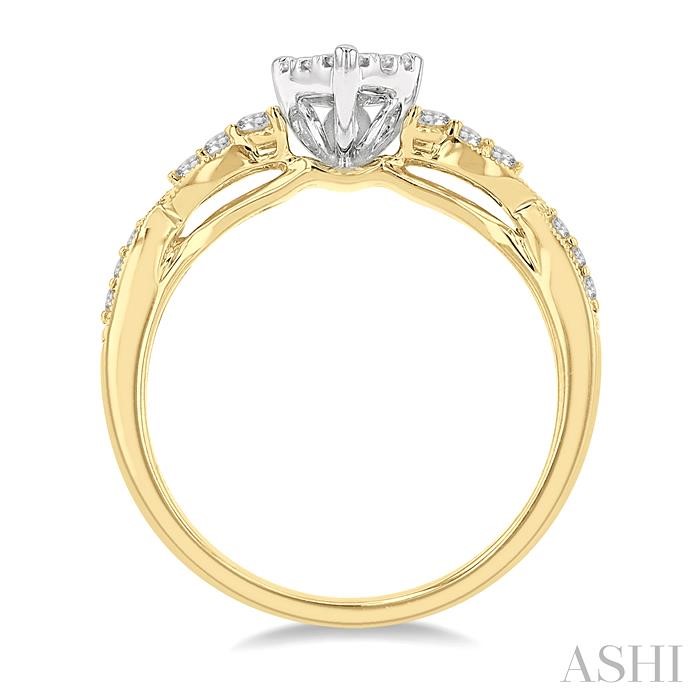 Pear Shape Lovebright Diamond Engagement Ring-3