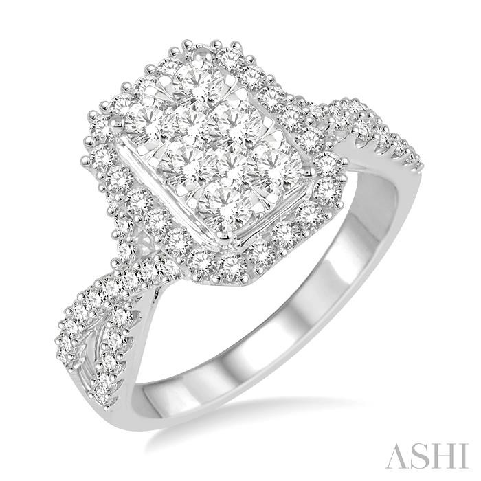 HALO LOVEBRIGHT DIAMOND ENGAGEMENT RING