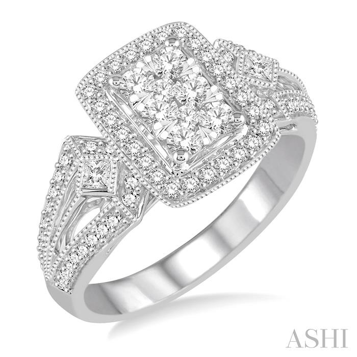 HALO LOVEBRIGHT DIAMOND ENGAGEMENT RING