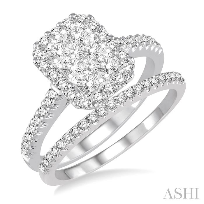 HALO LOVEBRIGHT DIAMOND WEDDING SET