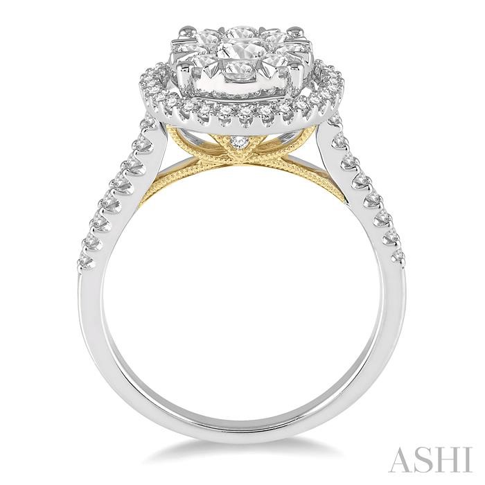 Round Shape Halo Lovebright Essential Diamond Engagement Ring-3