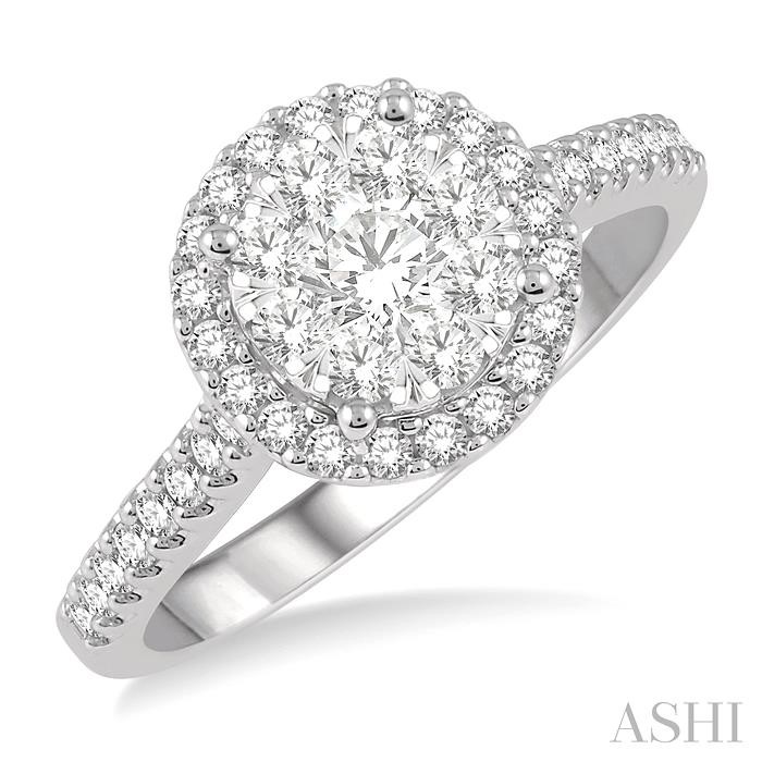 HALO LOVEBRIGHT ESSENTIAL DIAMOND ENGAGEMENT RING