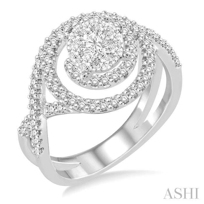 ROUND SHAPE LOVEBRIGHT DIAMOND FASHION RING