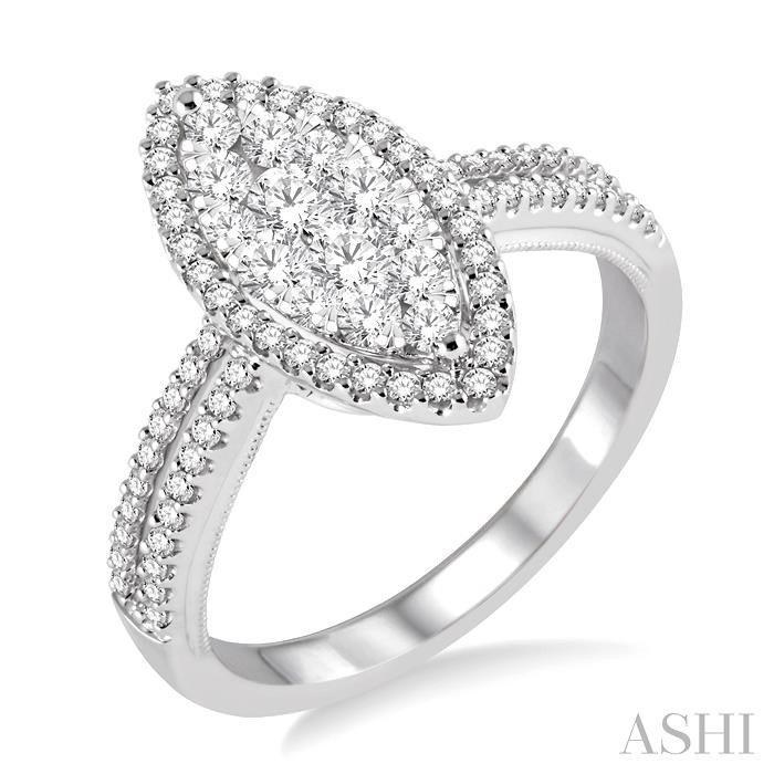 MARQUISE SHAPE HALO LOVEBRIGHT DIAMOND RING