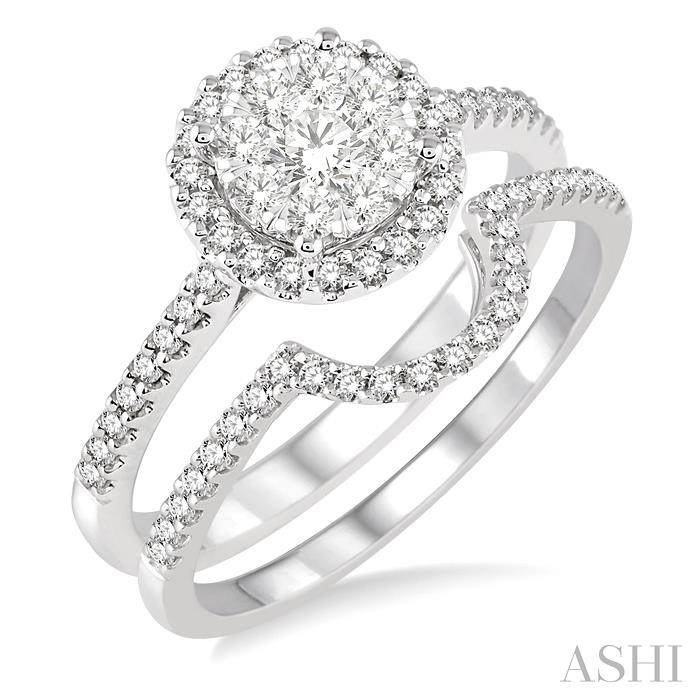 HALO LOVEBRIGHT DIAMOND WEDDING SET