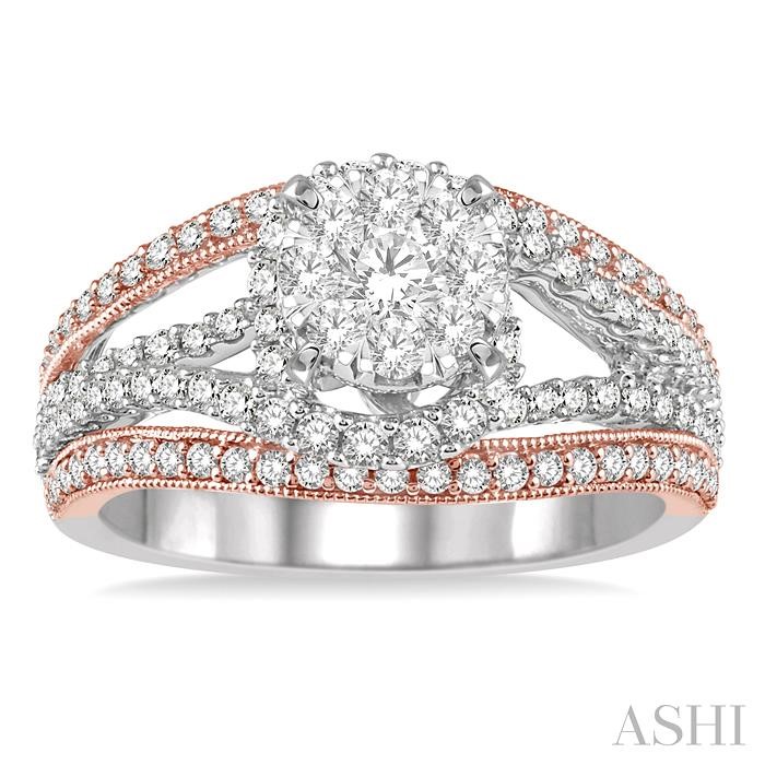 Round Shape Halo Lovebright Diamond Ring-2
