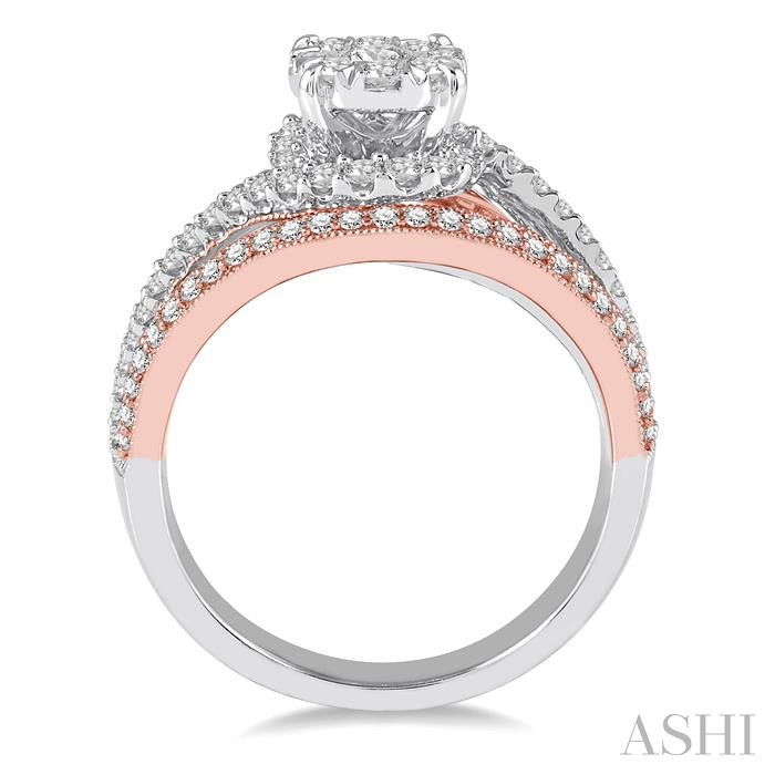 Round Shape Halo Lovebright Diamond Ring-3