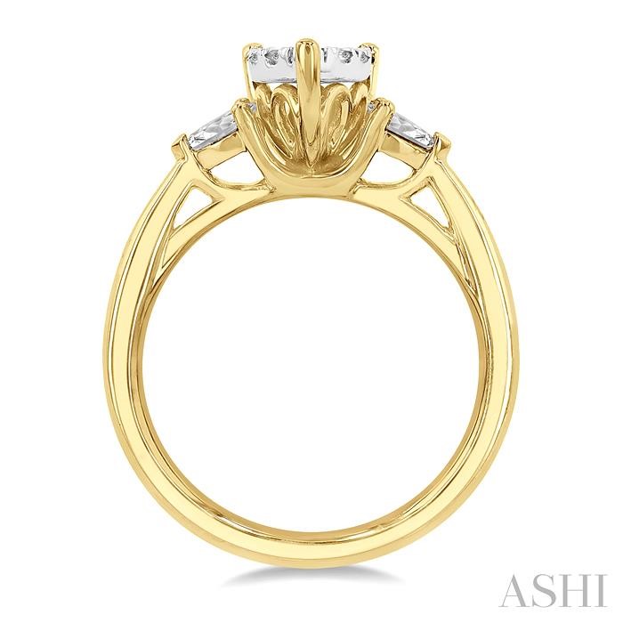 Pear Shape Lovebright Diamond Engagement Ring-3
