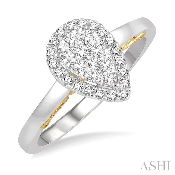 PEAR SHAPE LOVEBRIGHT ESSENTIAL DIAMOND RING