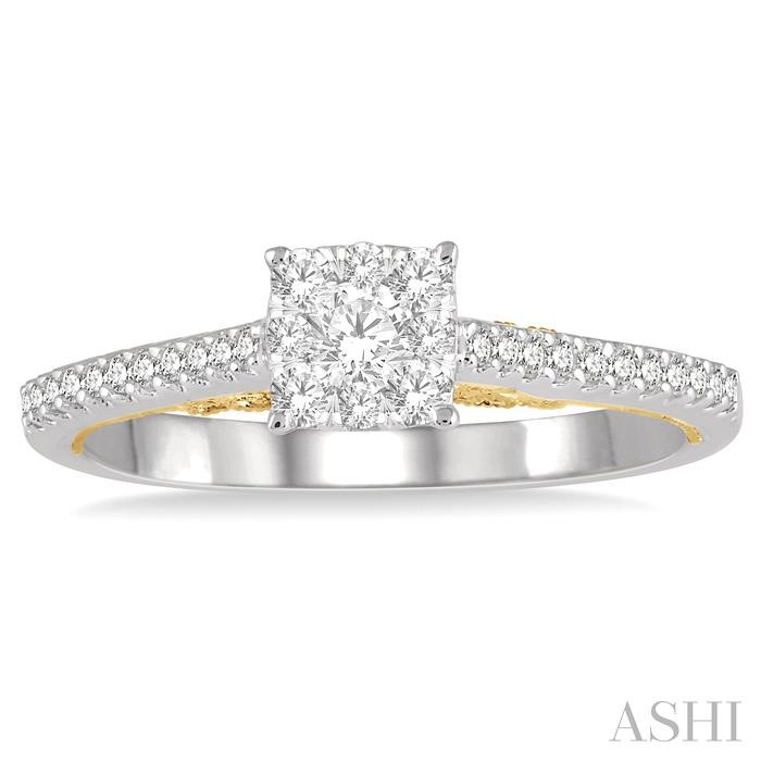 Cushion Shape Lovebright Essential Diamond Engagement Ring-2