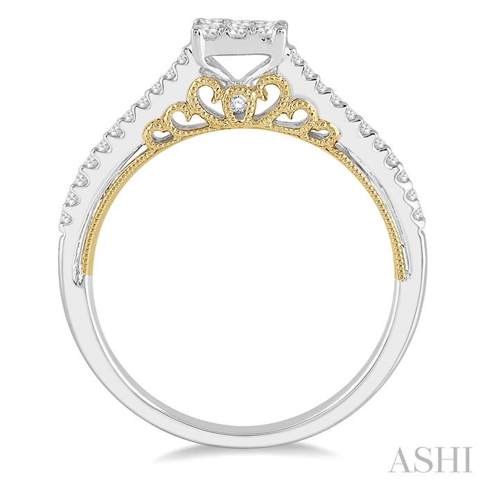 Cushion Shape Lovebright Essential Diamond Engagement Ring-3
